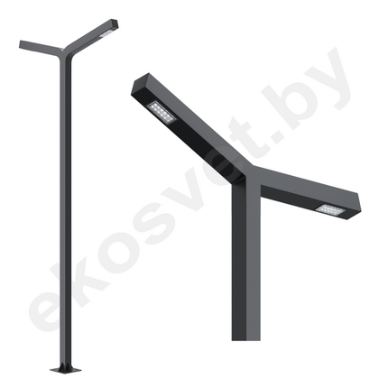 Светодиодный парковый светильник 56Вт ДДУ ES-STR 2x56-035