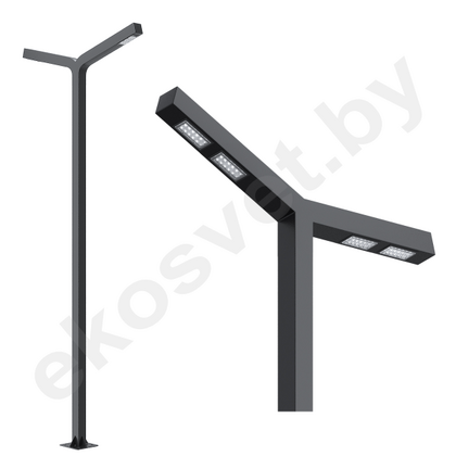 Светодиодный парковый светильник 210Вт ДДУ ES-STR 4x210-035