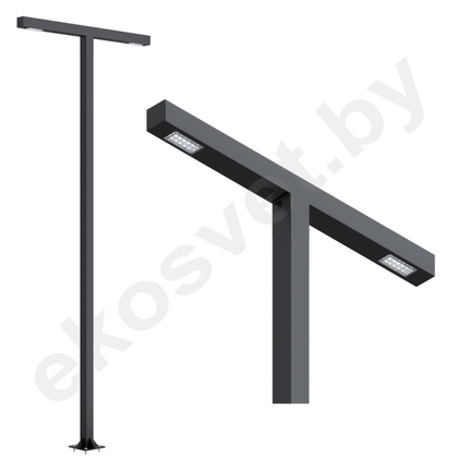 Светодиодный парковый светильник 112Вт ДДУ ES-STR 2x112-033