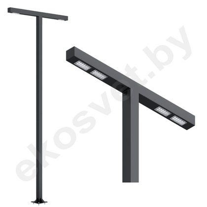 Светодиодный парковый светильник 210Вт ДДУ ES-STR 4x210-033